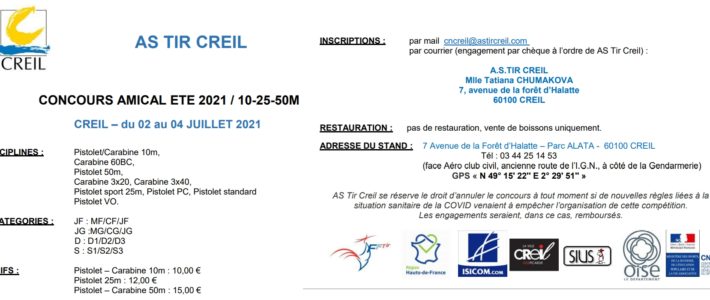 CONCOURS AMICAL 2021 CONCOURS AMICAL 2021